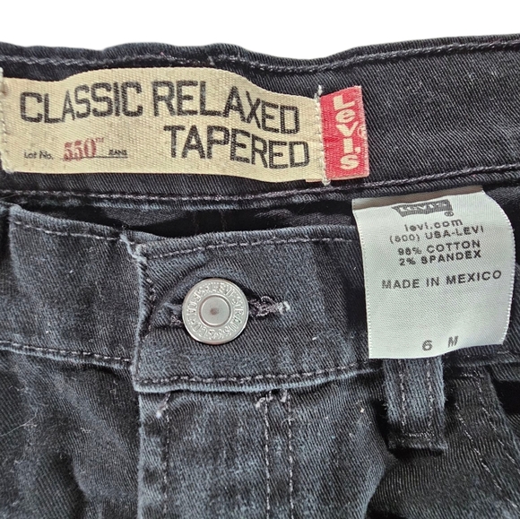 Levi's Classic Relaxed Tapered 550 Jeans Size 6 - Picture 3 of 5